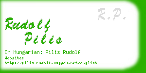rudolf pilis business card